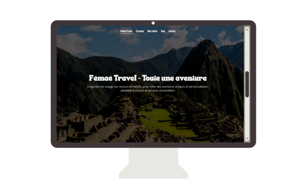 Site web Fémaé Travel Planner