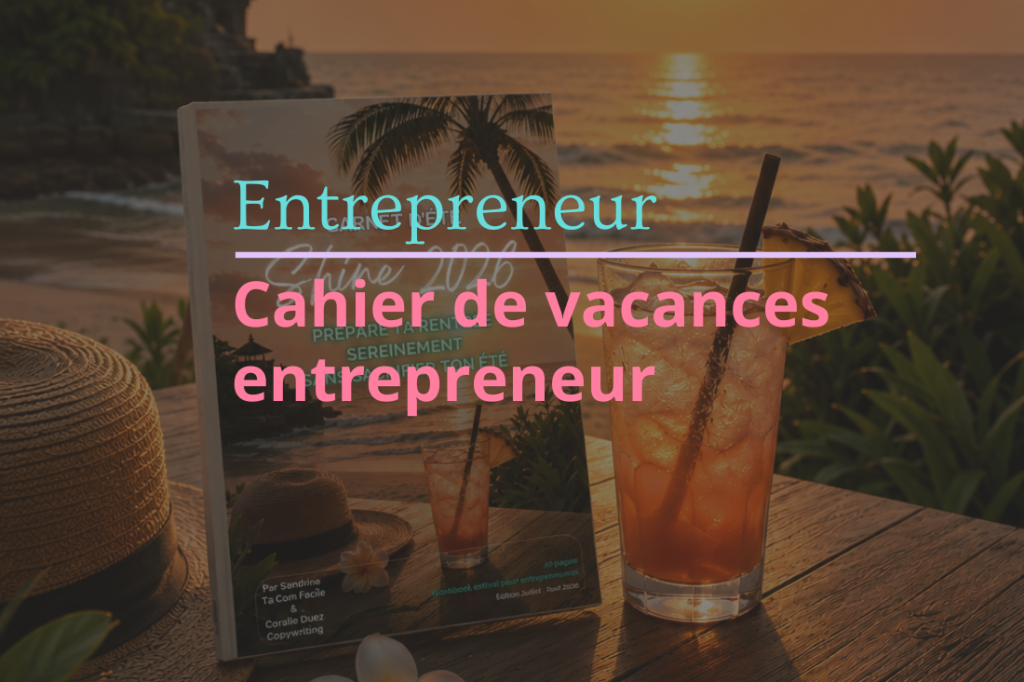 Cahier de vacances entrepreneur